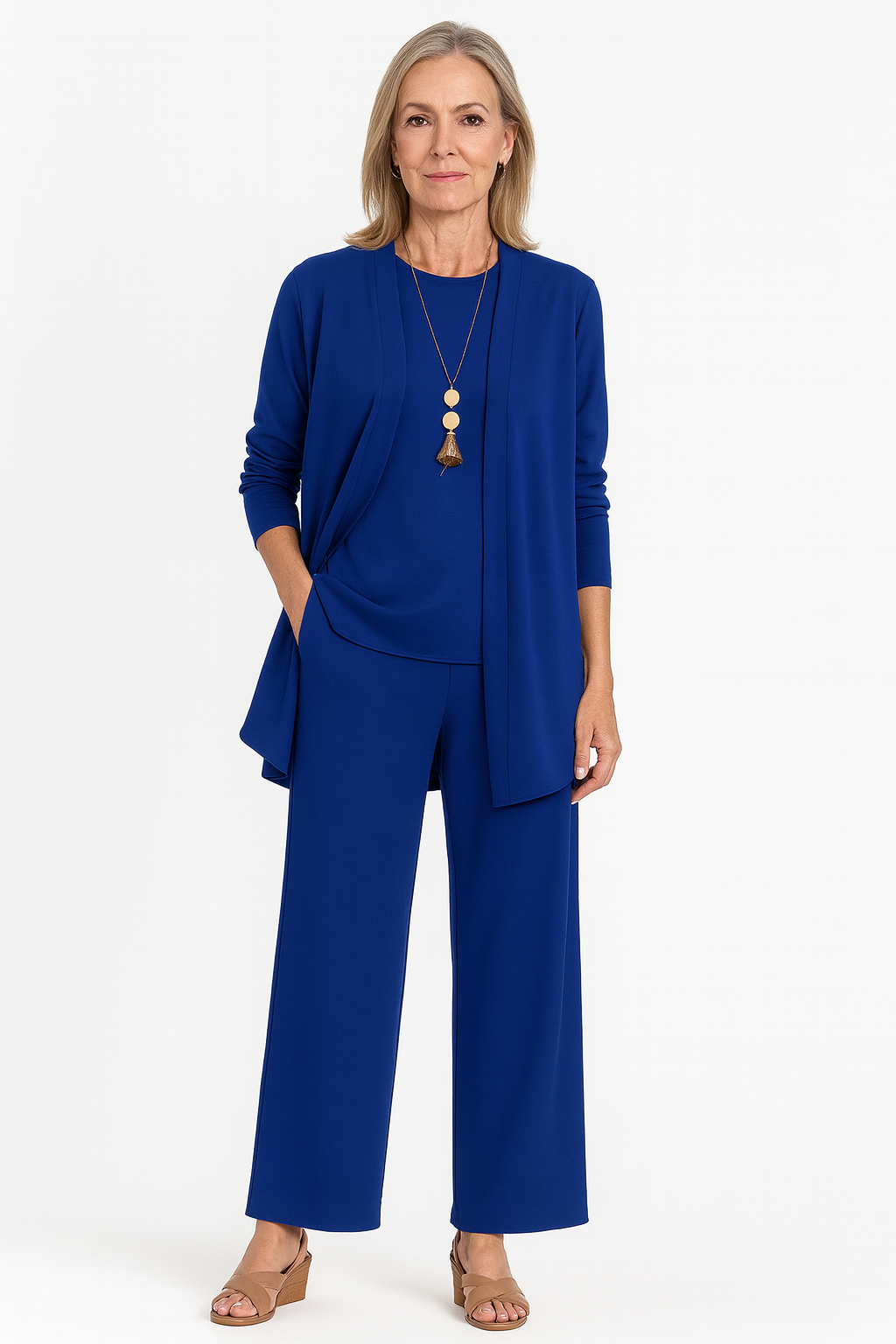 Monique | 3-Piece Comfort Set with Vest, Top, and Wide Pants