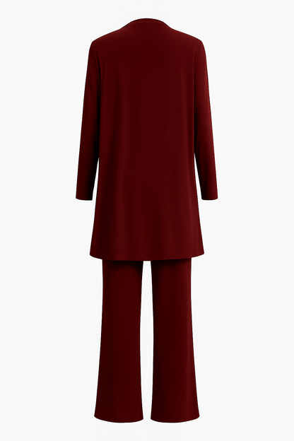 Monique | 3-Piece Comfort Set with Vest, Top, and Wide Pants