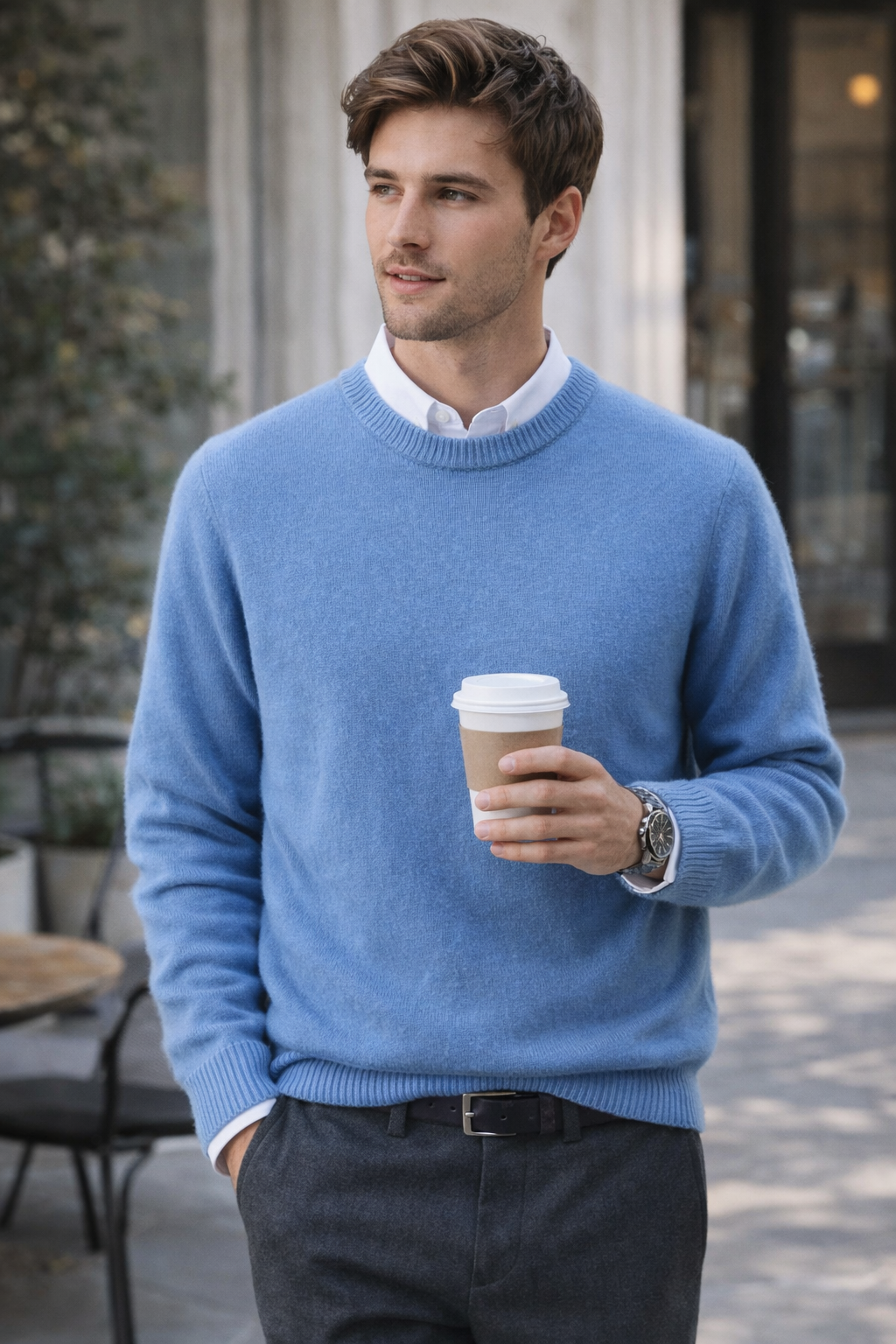 High-Quality Cashmere Men's Sweater – Timeless & Soft