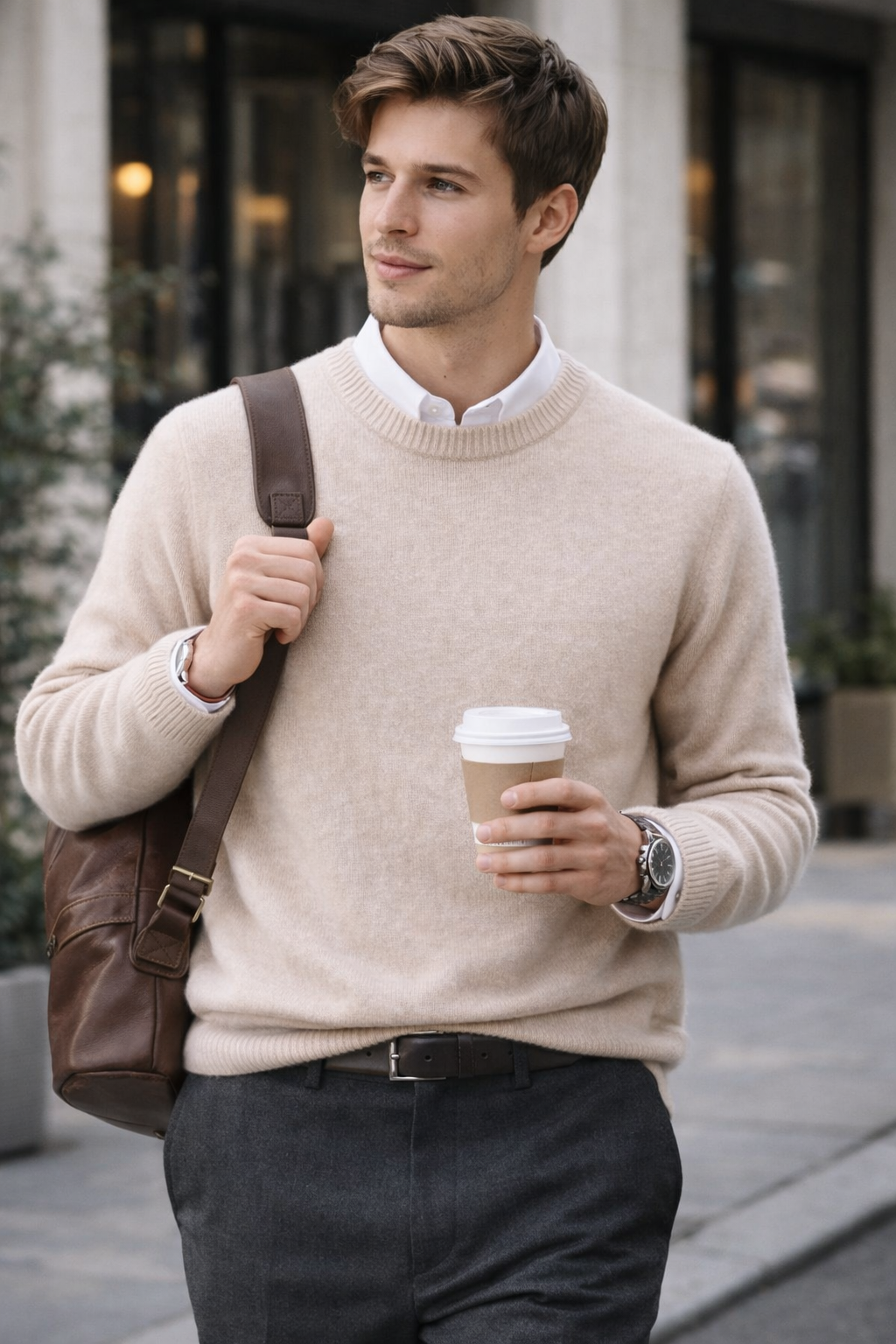 High-Quality Cashmere Men's Sweater – Timeless & Soft