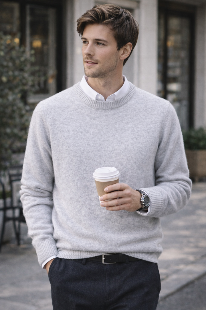 High-Quality Cashmere Men's Sweater – Timeless & Soft