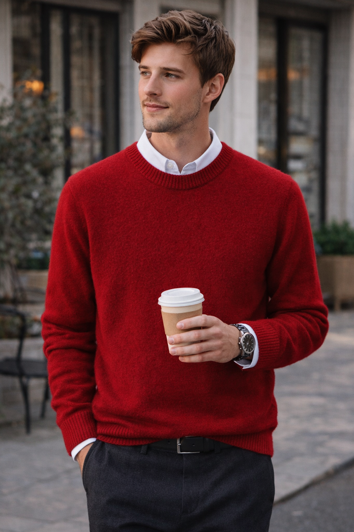 High-Quality Cashmere Men's Sweater – Timeless & Soft