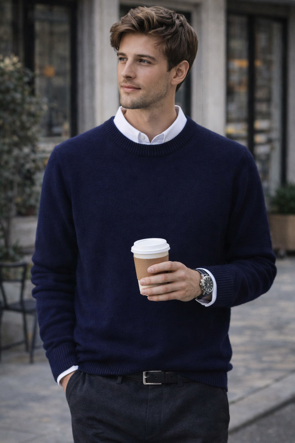 High-Quality Cashmere Men's Sweater – Timeless & Soft