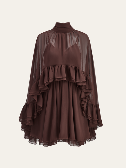 Dames Mini Jurk | Ruffle Details & Luchtige Pasvorm | Elegant Comfort Voor Zomer, Feest & Casual Chic