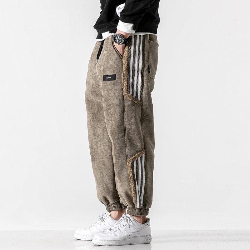 Warm Men's Jogging Pants with Sherpa Lining – Urban Streetstyle