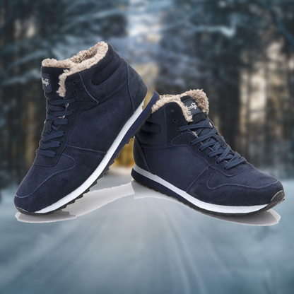 Casual Warme Winterschoenen Heren – Hoge Sneakers met Bontvoering