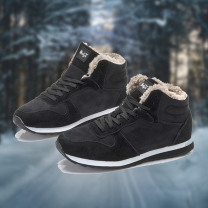 Casual Warme Winterschoenen Heren – Hoge Sneakers met Bontvoering