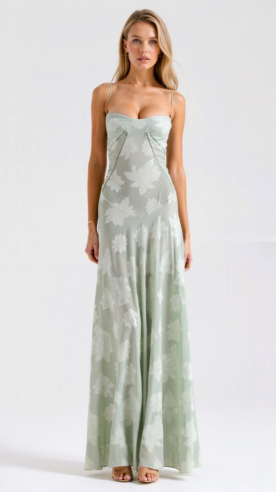 Seraphina | Elegante Kant Maxi Jurk voor Bruiloften en Gala’s