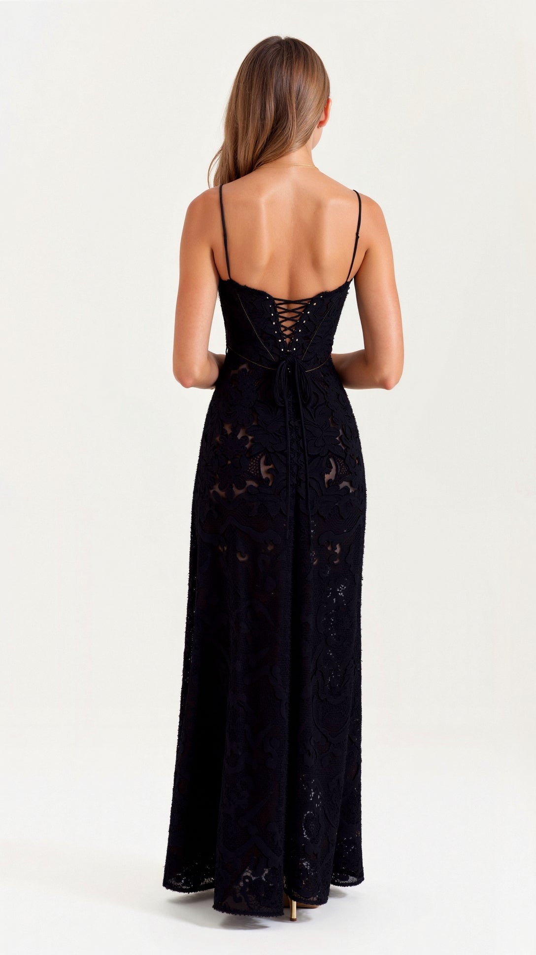 Seraphina | Elegante Kant Maxi Jurk voor Bruiloften en Gala’s