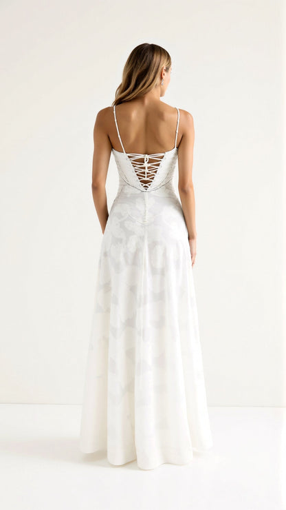 Seraphina | Elegante Kant Maxi Jurk voor Bruiloften en Gala’s