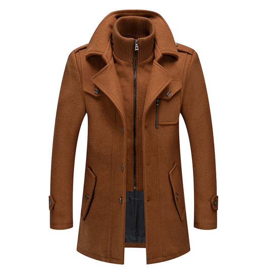 Modieuze Heren Mantel – Warm, Licht & Stijlvol voor Elke Gelegenheid