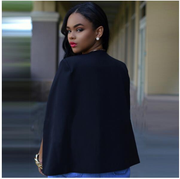 Dames Cape Blazer met Open Voorkant en Lange Mouwen