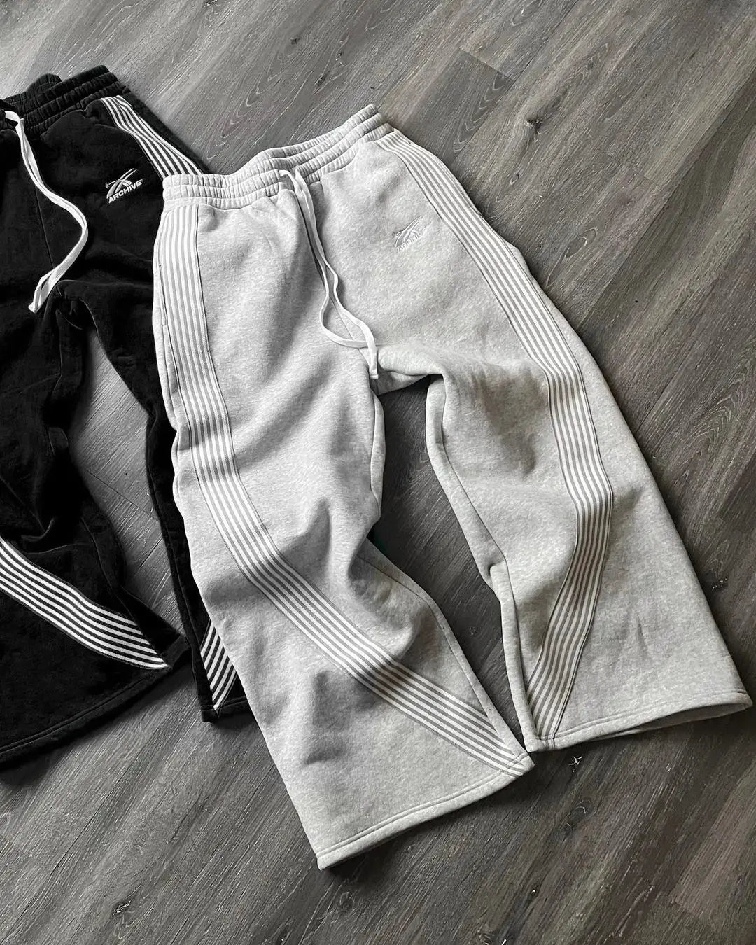 Heren Joggingbroek met Retro Strepen en Comfort Fit