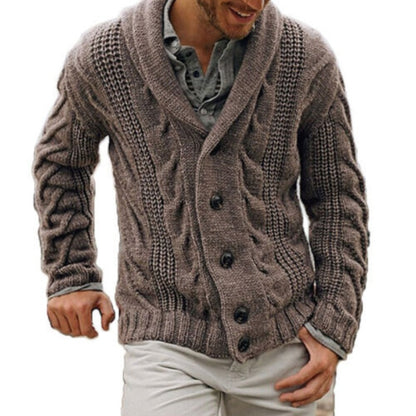 Men's Sweater with Soft Texture and Long Sleeves
