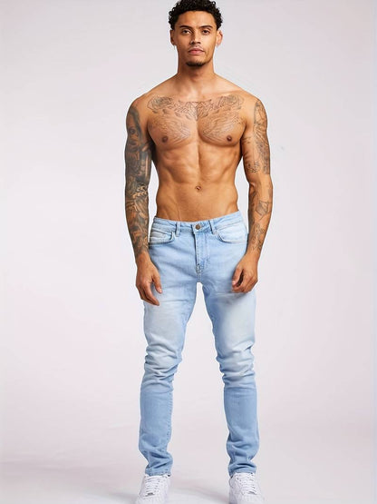 Heren Streetstyle Spijkerbroek – Slank Fit Jeans voor Casual Urban Look
