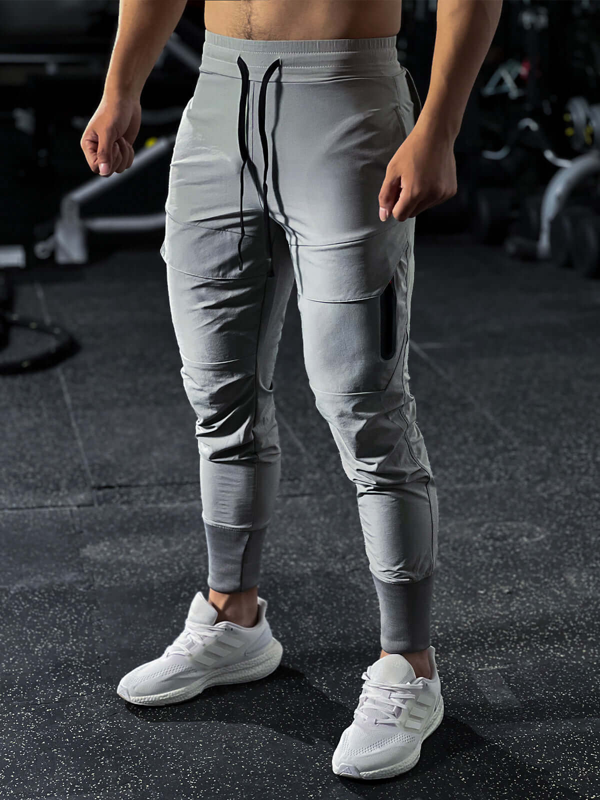 All-Weather Cargo Joggingbroek met Hoge Ribboorden – Waterafstotend
