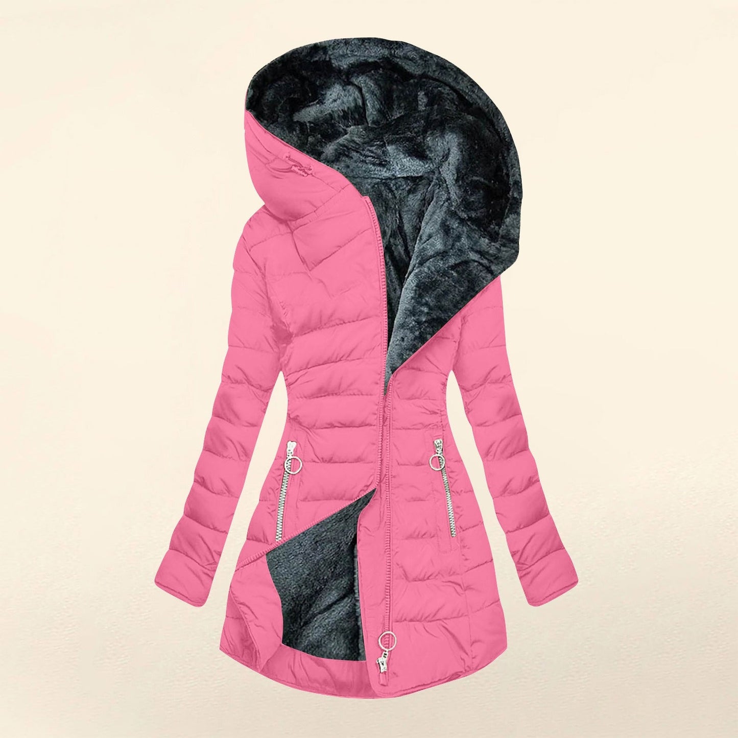 Gianna Gewatteerd Fleecejack voor Dames – Casual & Warm voor de Winter