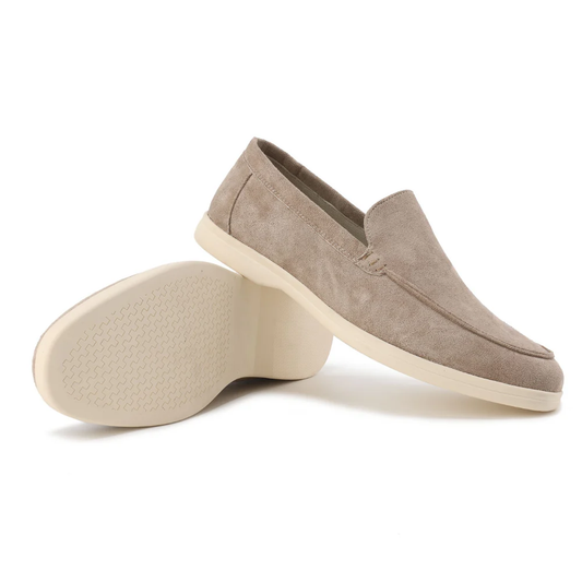 Pier - Loafers voor Heren – Suède Instappers met Comfortzool-Heren Schoenen > Loafers-Myna Mode-Karamel-UK 6 / US 7-Myna Mode