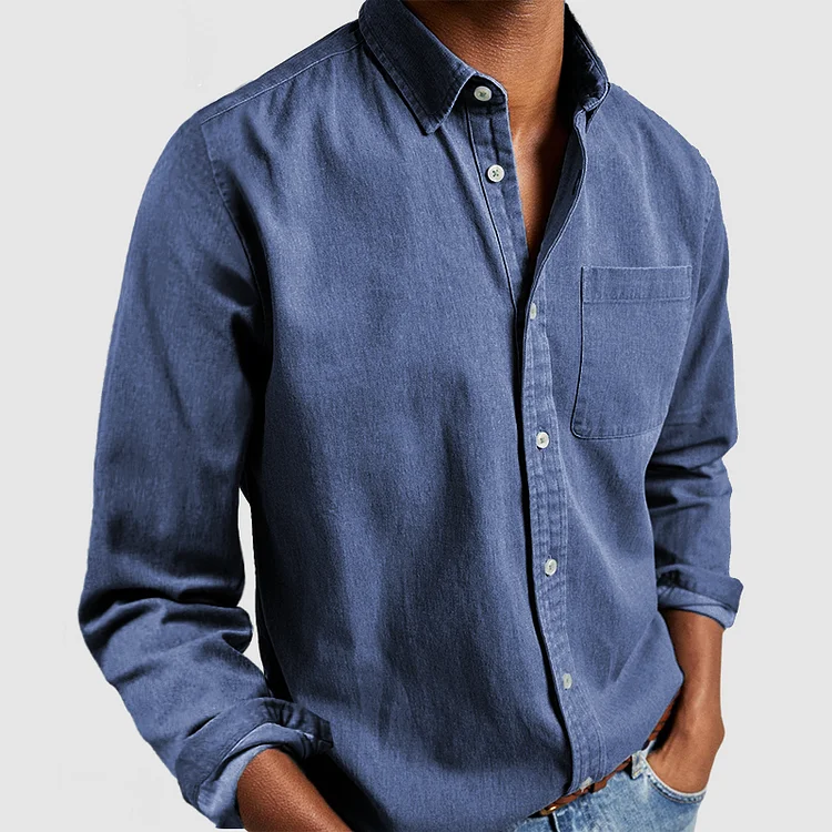Marcell – Heren Overhemd met Button-Down Kraag en Klassieke Pasvorm