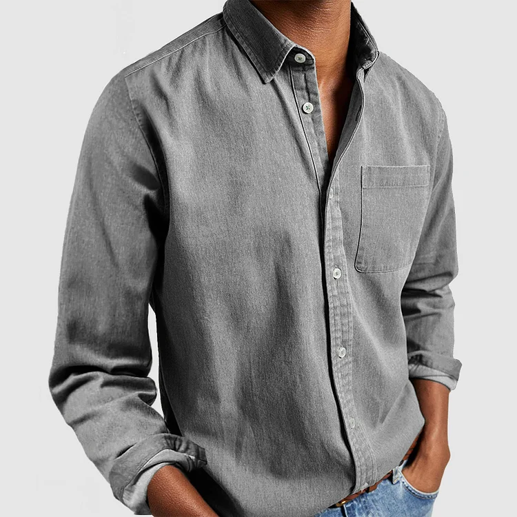 Marcell – Heren Overhemd met Button-Down Kraag en Klassieke Pasvorm