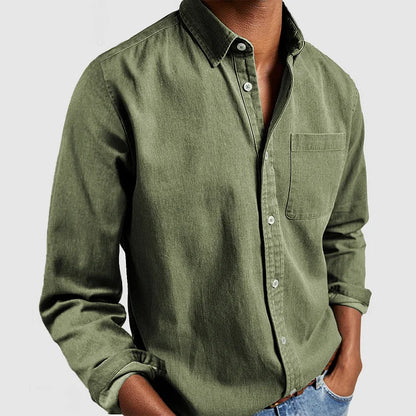 Marcell – Heren Overhemd met Button-Down Kraag en Klassieke Pasvorm