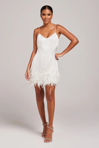 Luna Mini Jurk | Fringe Detail & Party Elegantie