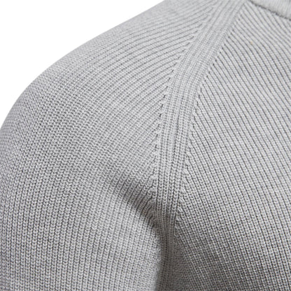 Nordwell Half Zip Trui voor Heren – Klassieke Gebreide Wolmix