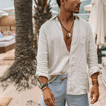 Arvyn Linen Shirt | Relaxed Fit & Breathable Summer Design