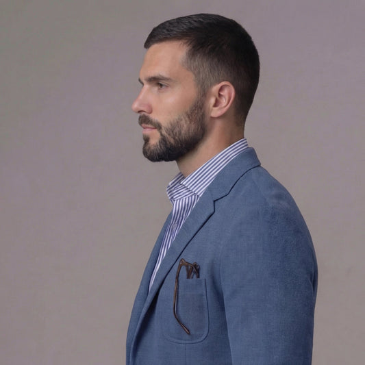 Men's Linen Blazer Slim Fit | Lightweight Summer Blazer with Breathable Comfort