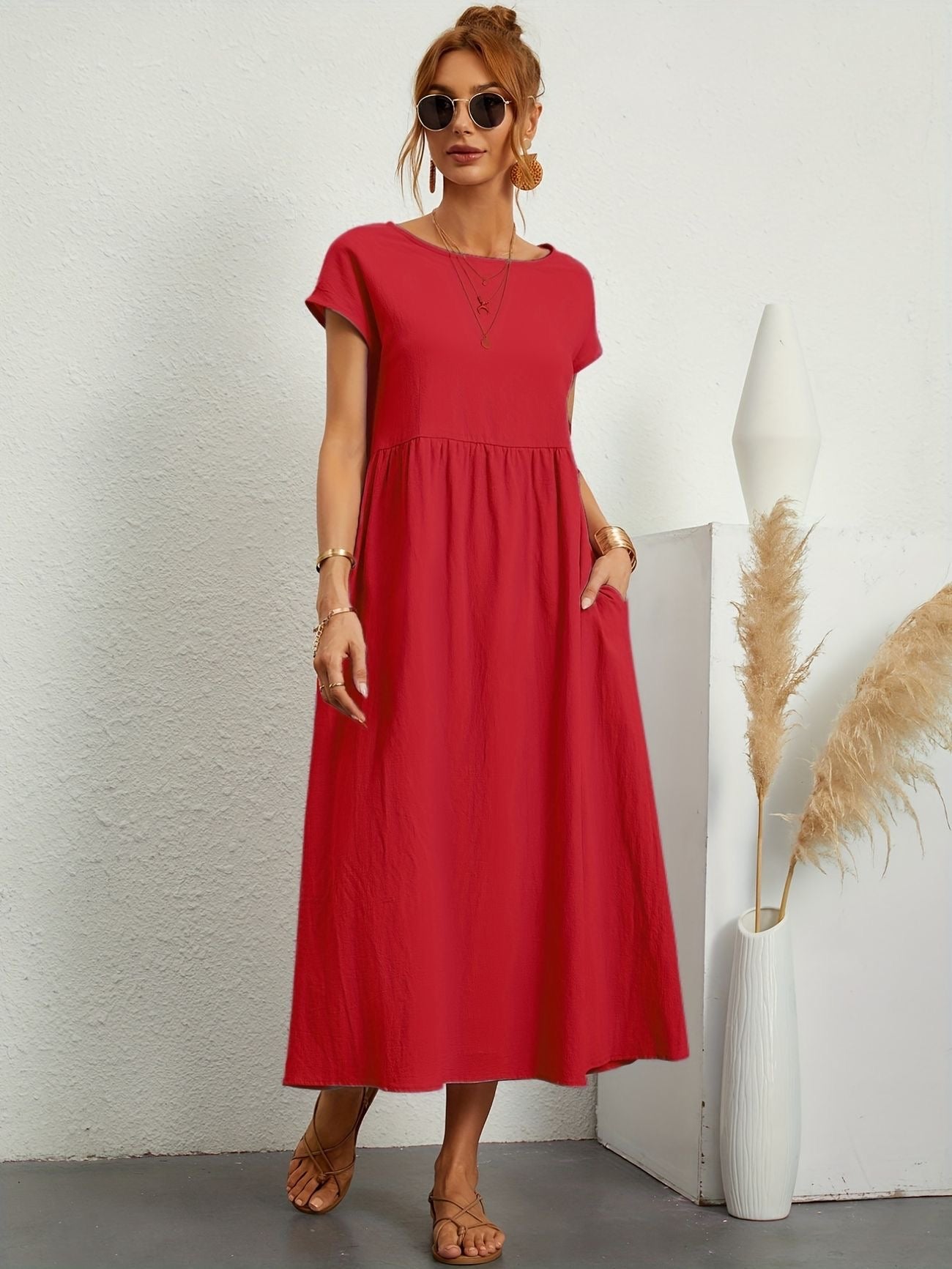 Dames Maxi Jurk | Losse Pasvorm & Comfort Fit | Casual Zomer Jurk