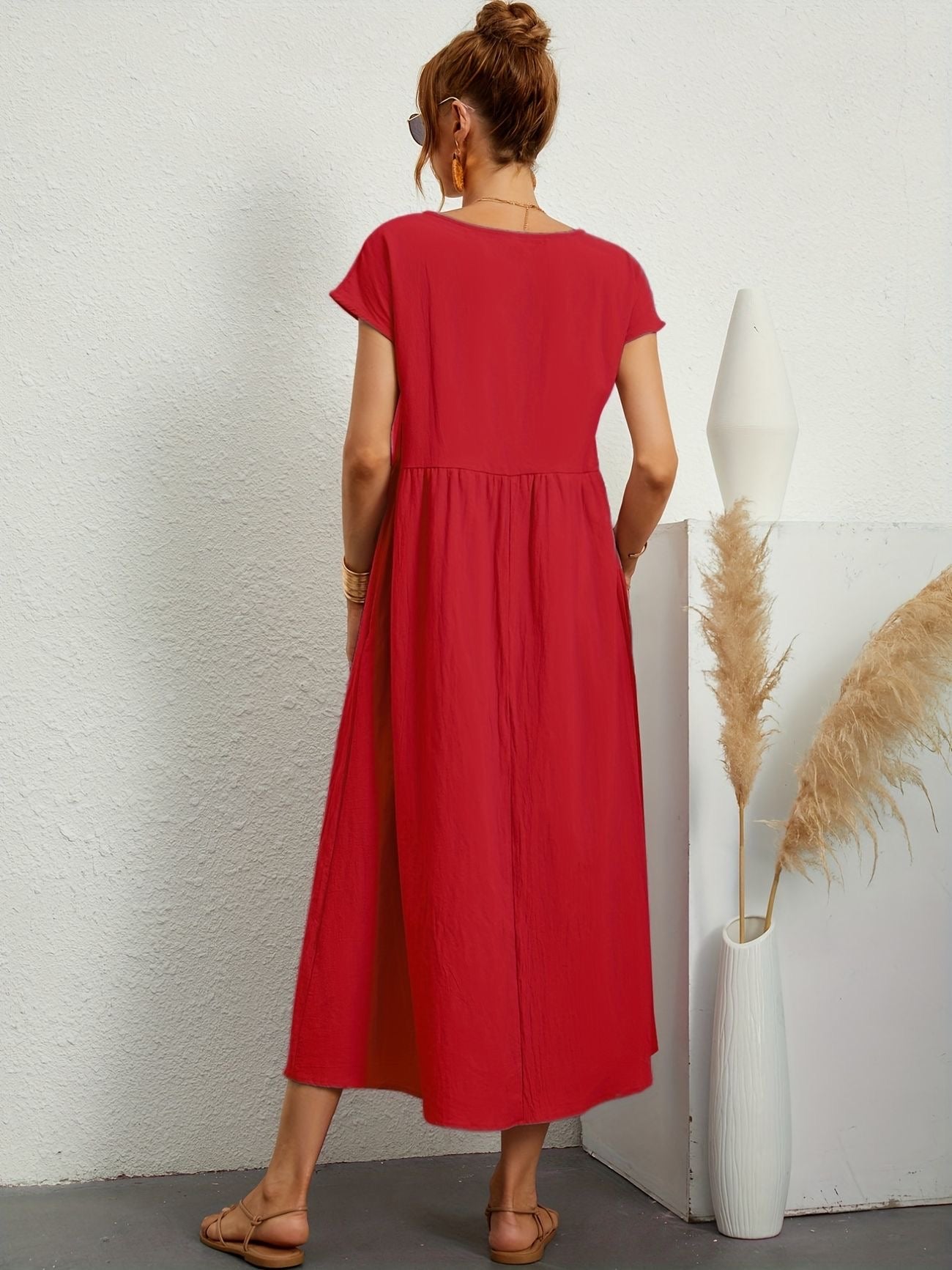 Dames Maxi Jurk | Losse Pasvorm & Comfort Fit | Casual Zomer Jurk