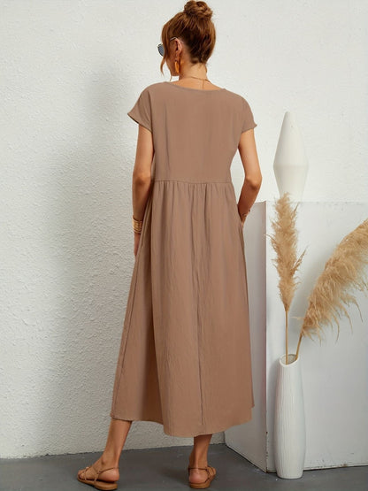 Dames Maxi Jurk | Losse Pasvorm & Comfort Fit | Casual Zomer Jurk
