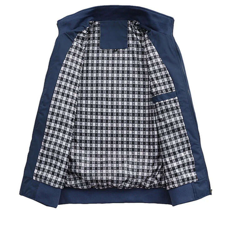 Men's Autumn Jacket – Stylish Bomber Jacket with Ribbed Cuffs