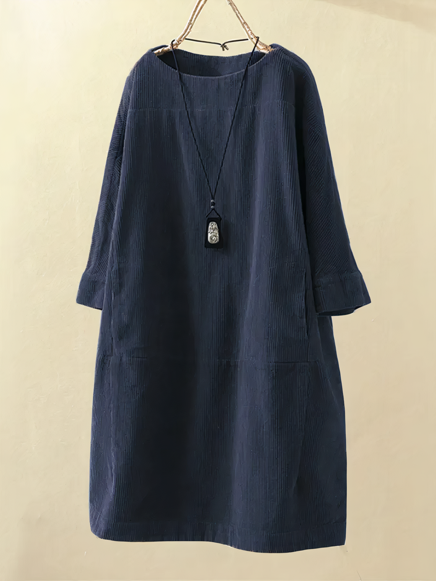 Nancy - A-lijn corduroy jurk