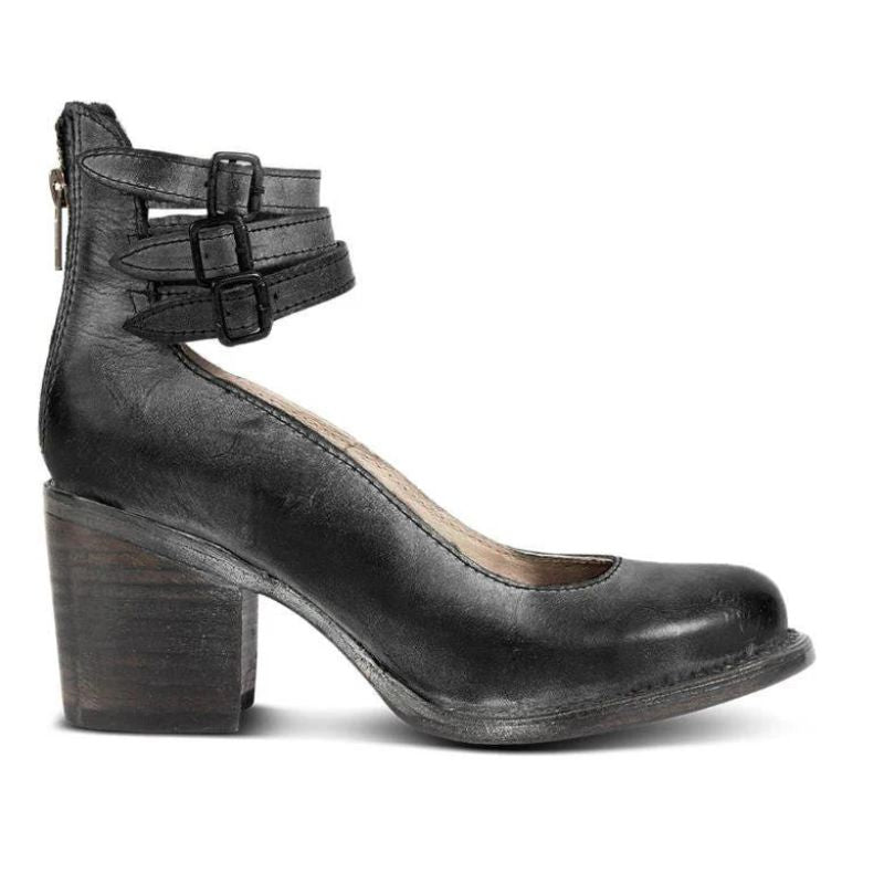 Neda – Stijlvolle Pumps Met Enkelbandje Voor Dames-Dames Pumps, Pumps Met Enkelbandje, Hoge Hakken, Elegante Schoenen, Damesschoenen-Myna Mode-Zwart-UK 3 / US 5-Myna Mode
