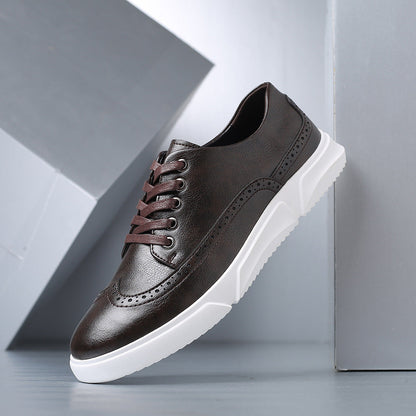 Heren Leren Sneakers Casual – Comfort Schoenen voor Smart Casual en Dagelijks Gebruik