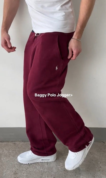 Men's Traditional Woolen Sweatpants with Side Pockets