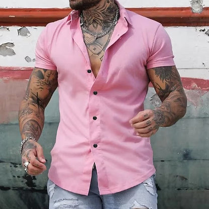 Heren Slim Fit Overhemd | Stretch & Casual Chic