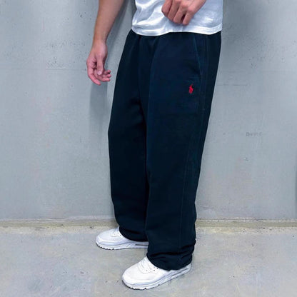 Men's Traditional Woolen Sweatpants with Side Pockets