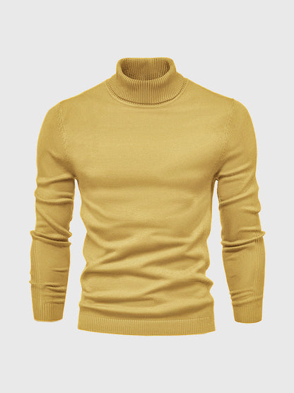 Men's Turtleneck Sweater of Soft Cotton – Elegant & Washable