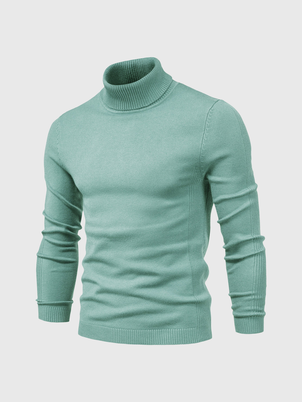 Men's Turtleneck Sweater of Soft Cotton – Elegant & Washable