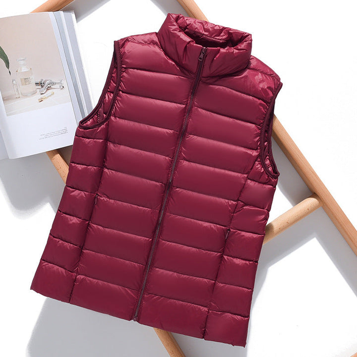 Women's Colorful Puffer Bodywarmers - Lightweight for Spring and Autumn