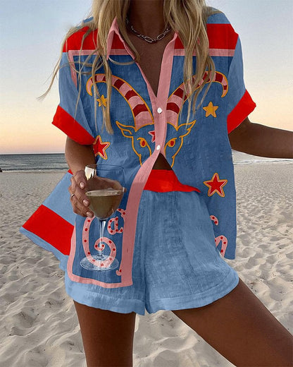 Jorelle – Dames Zomerset met Top en Shorts
