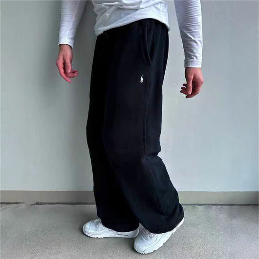 Heren Klassieke Fleece Joggingbroek met Zijzakken