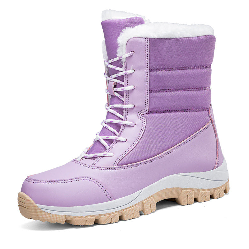 Waterdichte Dames Snowboots – Geïsoleerde Winterlaarzen met Antislip Zool