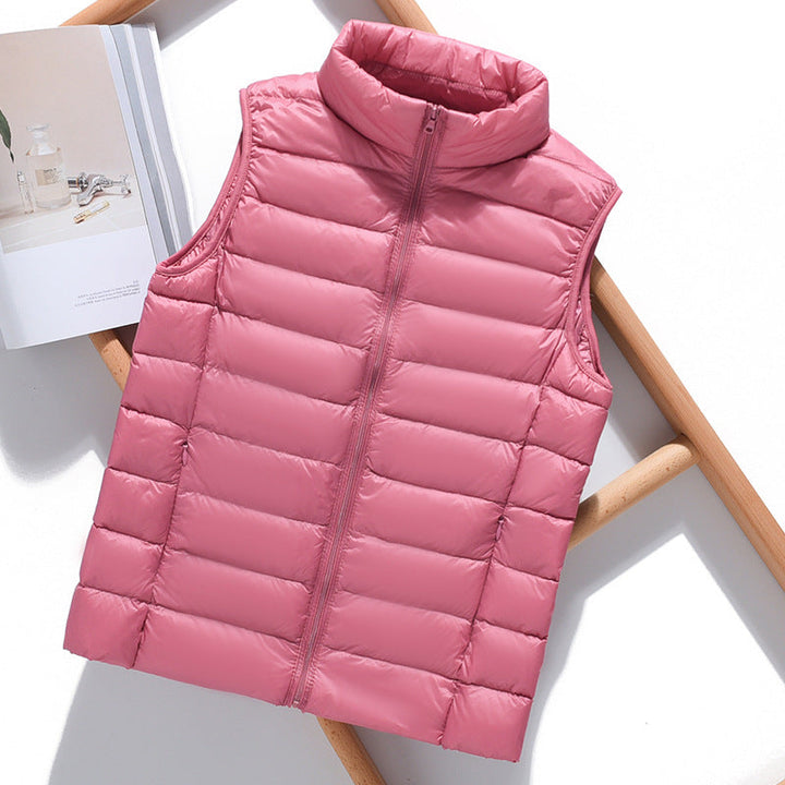 Women's Colorful Puffer Bodywarmers - Lightweight for Spring and Autumn