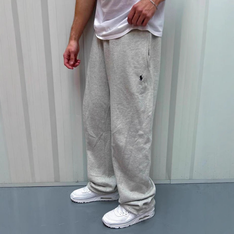 Men's Traditional Woolen Sweatpants with Side Pockets