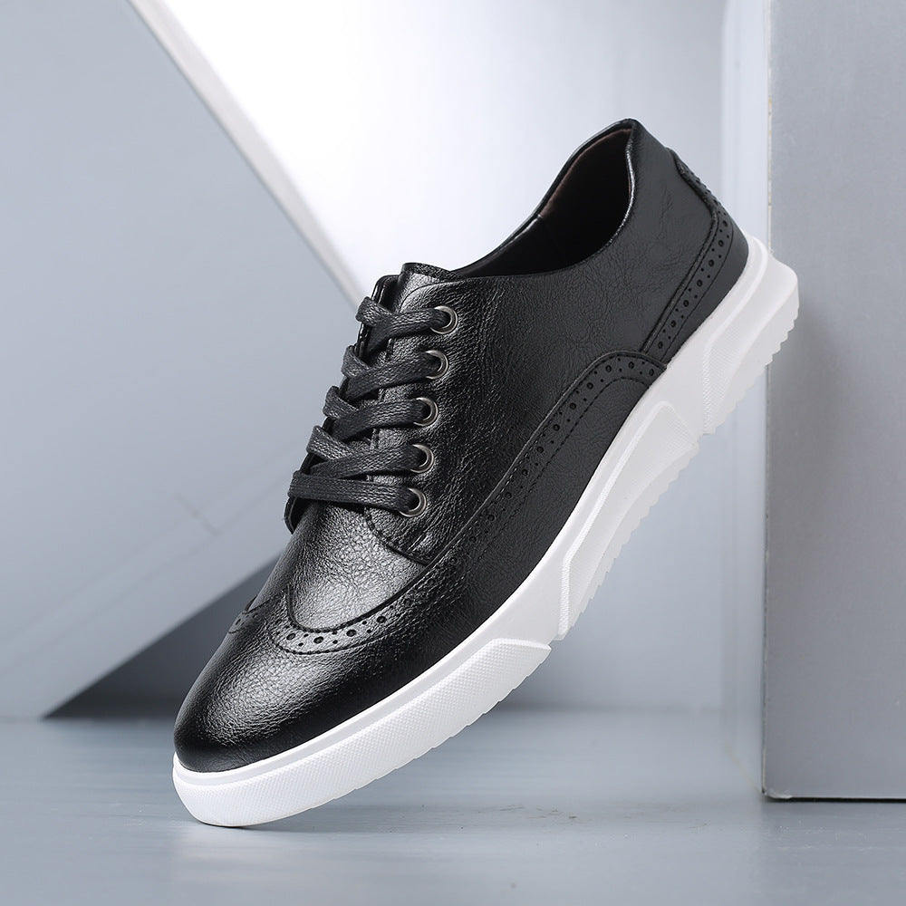 Heren Leren Sneakers Casual – Comfort Schoenen voor Smart Casual en Dagelijks Gebruik