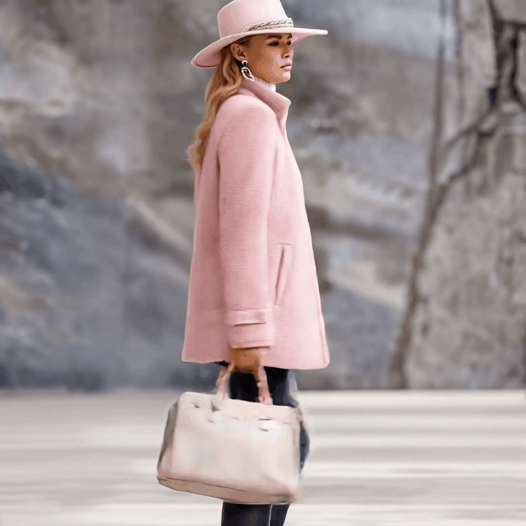 Damen Vintage Rosa Fleeceweste mit Reißverschluss