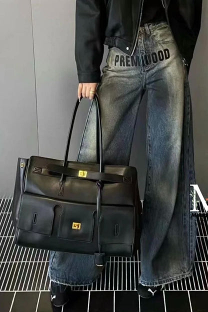 Elegante Vegan Leren Handtas – Tijdloze Klasse & Praktisch Ontwerp